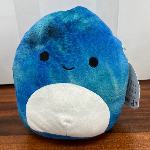 Squishmallows Other - NWT 7” Damien the Blue Scaled Dinosaur Squishmallow